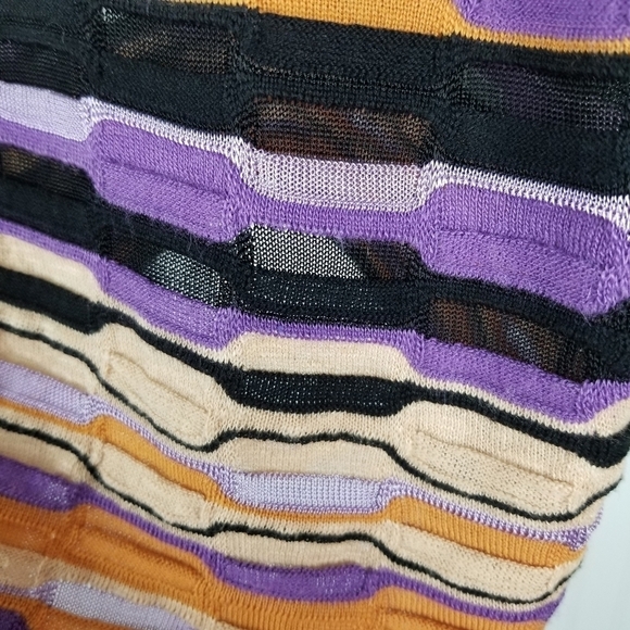 M Missoni NWT Long Sleeve Sweater Dress US 6 EU42 Multi Color Wool Blend 3D Knit - Picture 11 of 16